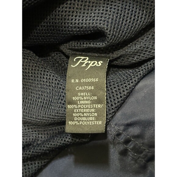 PRPS x Jim Jones Contrast Nylon Jacket Men’s Large Navy, Pink & White Stripes - Picture 4 of 7